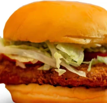 Crunchy Chicken Sando fried chicken sandwich at Blazing Chicken Shack in downtown Winnipeg