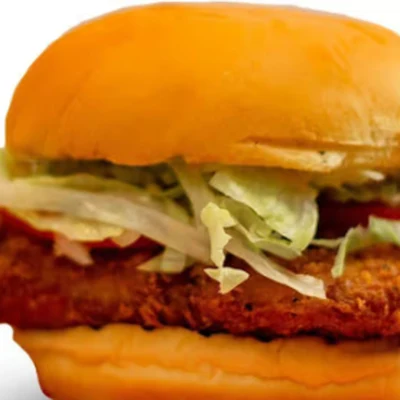 Crunchy Chicken Sando packed for takeout at Blazing Chicken Shack in downtown Winnipeg